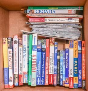 lot 65 image: Box of European Tourism Books