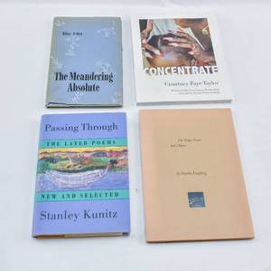 lot 70 image: Four Signed Books of Poetry