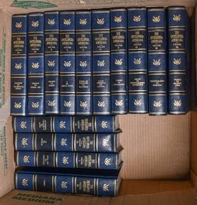 lot 134 image: The Encyclopedia Americana, 30 Volumes