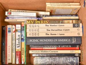 lot 142 image: Box of Travel and Self-Help Books