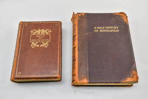 lot 166 image: Two Antique Minnesota History Books