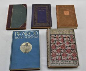 lot 156 image: Five Antique and Vintage Novels