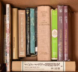 lot 53 image: Box of Books on Delhi