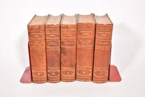 lot 187 image: Antique Five-Volume Set of the Complete Works of George Eliot
