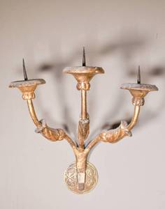 lot 27 image: Pair of Vintage Metal Sconces