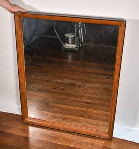 lot 88 image: Wooden Wall Mirror