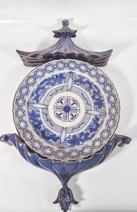 lot 16 image: Antique Japanese Blue and White Plate
