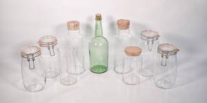 lot 353 image: Group of Nine Glass Containers