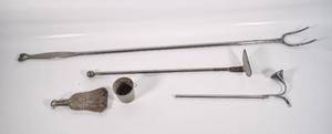 lot 332 image: Group of Four Fireplace Tools