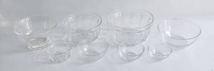 lot 375 image: Group of Eight Branded Glass Bowls