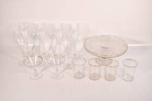 lot 345 image: Group of Fifteen Stemware Pieces