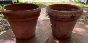 lot 415 image: Two Matching Terracotta Pots