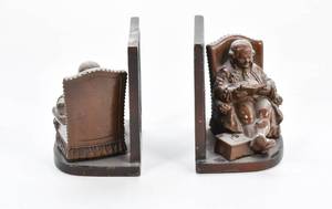 lot 6 image: Pair of Vintage Metal Bookends
