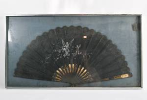 lot 125 image: Framed Angelic Fan in Black