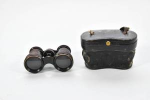 lot 165 image: Vintage Binoculars in a Leather Case