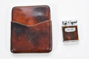 lot 167 image: Vintage Lighter in a Leather Case