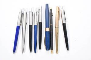 lot 162 image: Group of Writing Utensils Including a Pen by Waterman Paris