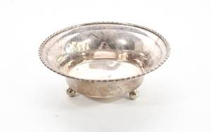 lot 47 image: Small Sterling Silver Footed Bowl