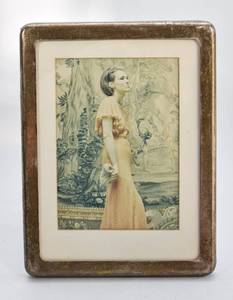 lot 9 image: Portrait in a Gorham Sterling Silver Frame