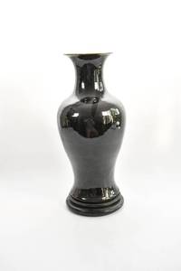 lot 19 image: Glazed Black Vase