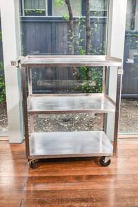 lot 35 image: Metal Rolling Cart by Lakeside Manufacturing