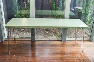 lot 100 image: Green Painted Table
