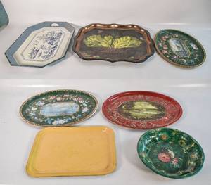 lot 392 image: Seven Metal Trays
