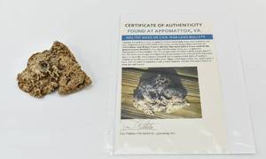 lot 88 image: Melted Civil War Bullet Artifact
