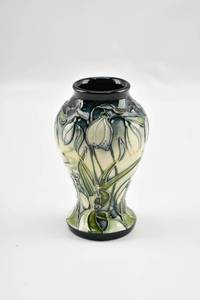 lot 272 image: Green and Blue Tube-Lined Vase by Moorcroft