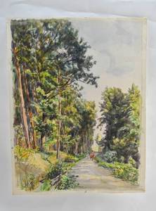 lot 246 image: Two Watercolor Paintings by Herta Czoernig-Gohanz