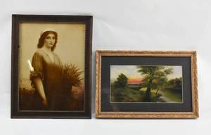 lot 242 image: Two Framed Art Prints