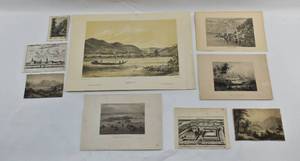 lot 250 image: Nine Vintage and Antique Prints