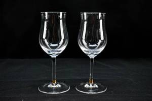 lot 179 image: Pair of Wine Glasses by Waterford Crystal