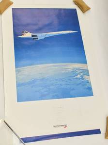 lot 316 image: Two British Airways Concorde Posters