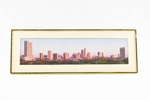 lot 326 image: Framed Panoramic Photo of the Atlanta Skyline