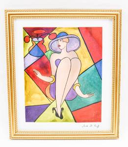 lot 331 image: Debby Serigraph by Linda Le Kinff