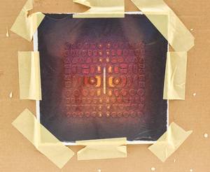 lot 338 image: Signed and Numbered Red Relief Print