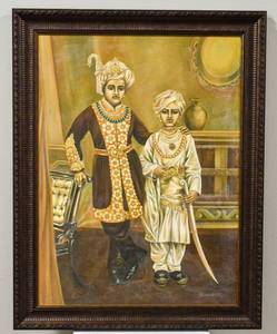 lot 22 image: Framed and Signed Persian Portrait Painting