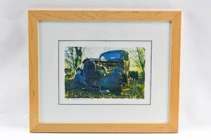 lot 101 image: Signed Little Truck in the Woods Serigraph by Larry Stark