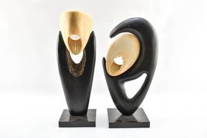 lot 5 image: Two Abstract African Sculptures