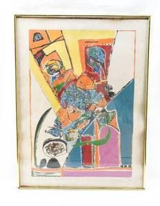 lot 214 image: Signed Uncommon Earthquakes Mixed Media Painting by Lee Pate