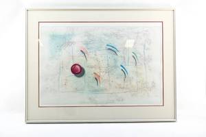 lot 216 image: Signed Absit Invidia Monotype by T. W. Stewart