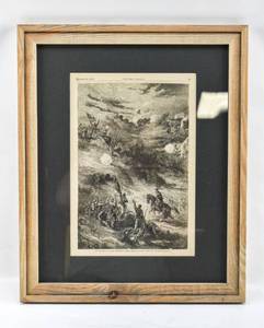 lot 103 image: Antique Print of The Capture of Lookout Mountain by Thomas Nast