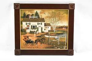 lot 14 image: Signed Lure and Tackle Giclee Print by Charles Wysocki