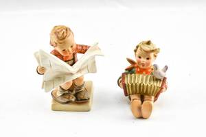 lot 296 image: Two Vintage Collectible Figurines by Hummel and Goebel