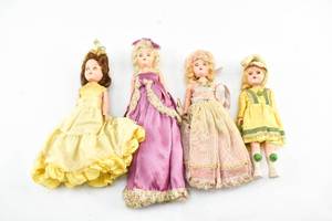 lot 104 image: Four Vintage Dolls