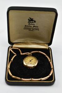 lot 211 image: Vintage Olga Swiss Watch with a Gold-Filled Band and Case