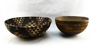 lot 301 image: Two Handmade African Bowls
