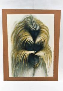 lot 18 image: Signed Cloaked Spirit Print by Francis de Lassus Saint-Genies