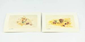 lot 323 image: Two Still Life Prints by Eugene Bell